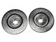 Xtreme Stop Precision Cross-Drilled and Slotted Rotors; Front Pair (15-23 Mustang GT w/ Performance Pack)