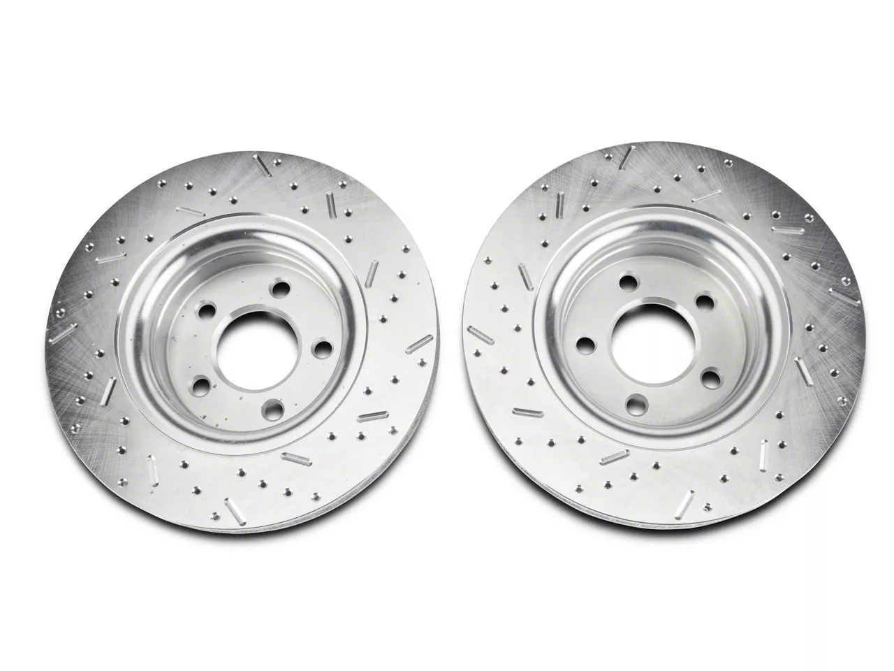 Xtreme Stop Mustang Precision Cross-Drilled and Slotted Rotors