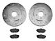 Xtreme Stop Precision Drilled and Slotted Brake Rotor and Ceramic Pad Kit; Rear (11-14 Mustang, Excluding 13-14 GT500)
