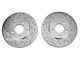 Xtreme Stop Precision Drilled and Slotted Brake Rotor and Ceramic Pad Kit; Front (99-04 Mustang GT, V6)