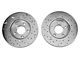 Xtreme Stop Precision Drilled and Slotted Brake Rotor and Ceramic Pad Kit; Front (99-04 Mustang GT, V6)