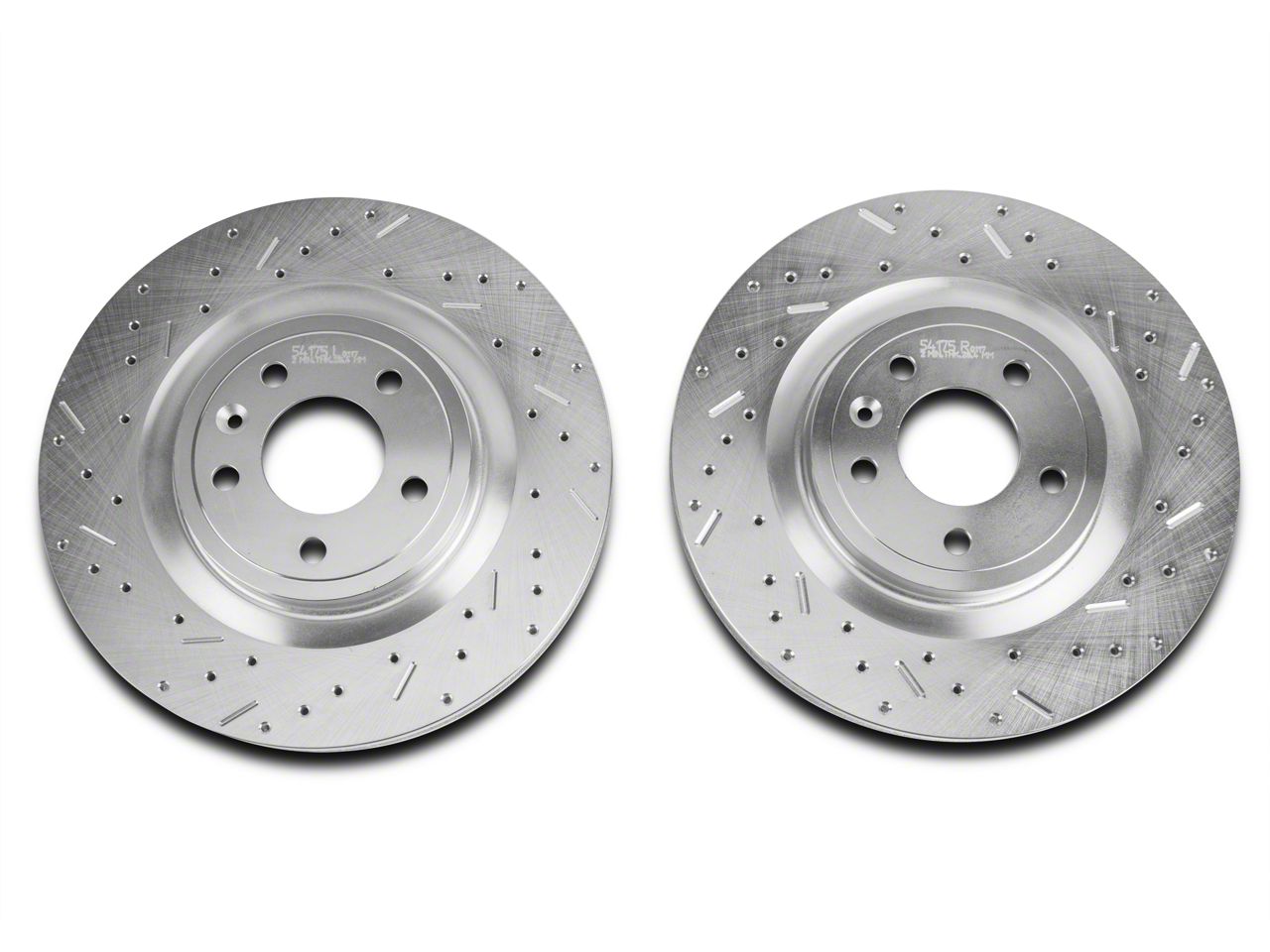 Rear Drill/Slot Zinc Brake Rotors For Ford Mustang 2005-2012