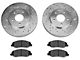 Xtreme Stop Precision Cross-Drilled and Slotted Brake Rotor and Carbon Graphite Pad Kit; Front (05-10 Mustang V6)