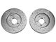 Xtreme Stop Precision Cross-Drilled and Slotted Brake Rotor and Carbon Graphite Pad Kit; Front (05-10 Mustang V6)