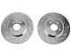 Xtreme Stop Precision Cross-Drilled and Slotted Brake Rotor and Carbon Graphite Pad Kit; Front (11-14 Mustang V6)
