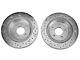 Xtreme Stop Precision Cross-Drilled and Slotted Brake Rotor and Carbon Graphite Pad Kit; Rear (94-04 Mustang Cobra, Bullitt, Mach 1)