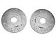 Xtreme Stop Precision Cross-Drilled and Slotted Brake Rotor and Ceramic Pad Kit; Front (05-10 Mustang V6)
