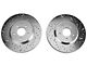 Xtreme Stop Precision Cross-Drilled and Slotted Brake Rotor and Ceramic Pad Kit; Front (11-14 Mustang V6)