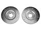Xtreme Stop Precision Cross-Drilled and Slotted Brake Rotor and Ceramic Pad Kit; Front (11-14 Mustang V6)