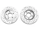 Xtreme Stop Precision Cross-Drilled and Slotted Brake Rotor and Carbon Graphite Pad Kit; Front and Rear (94-98 Mustang GT, V6)