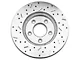 Xtreme Stop Precision Cross-Drilled and Slotted Brake Rotor and Ceramic Pad Kit; Front and Rear (05-10 Mustang V6)