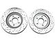 Xtreme Stop Precision Cross-Drilled and Slotted Brake Rotor and Ceramic Pad Kit; Front and Rear (11-14 Mustang V6)