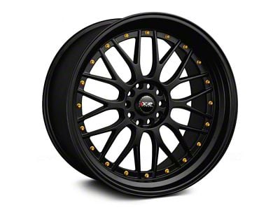 XXR 521 Black with Gold Rivets Wheel; 19x8.5 (05-09 Mustang)