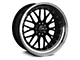 XXR 521 Black with Machined Lip Wheel; 18x8.5 (05-09 Mustang GT, V6)