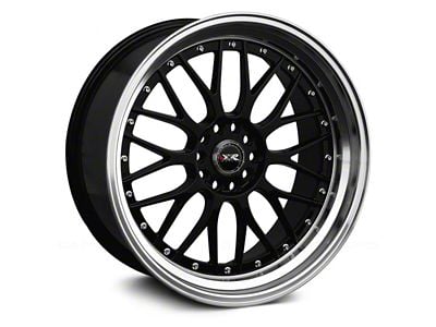 521 Black with Machined Lip Wheel; 19x10; 25mm Offset (05-09 Mustang)