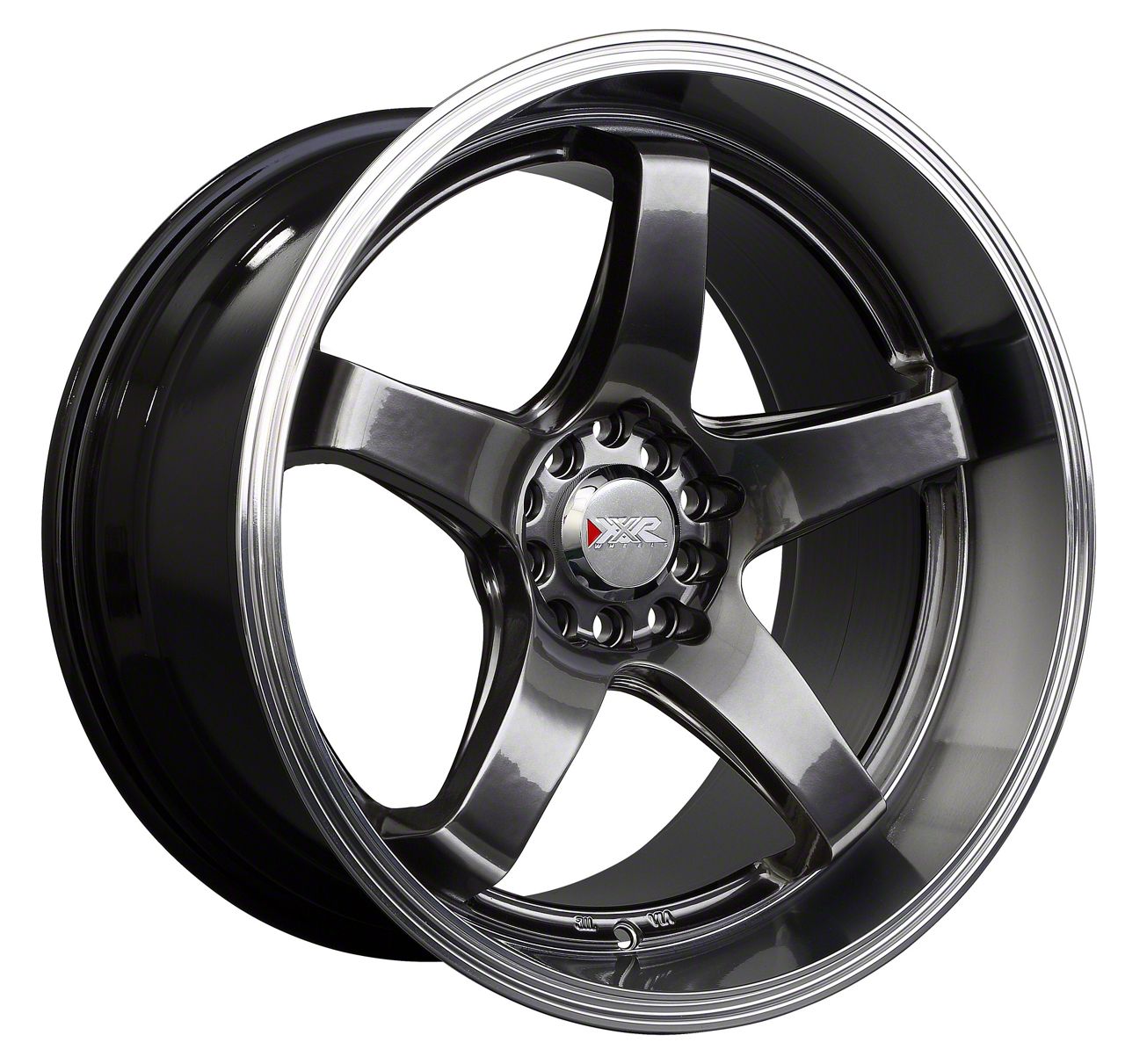 Mustang 555 Flat Black Wheel; 17x8; 35mm Offset (05-09