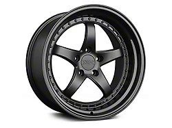 XXR 565 Flat Black with Gloss Black Lip Wheel; 18x8.5 (05-09 Mustang GT, V6)