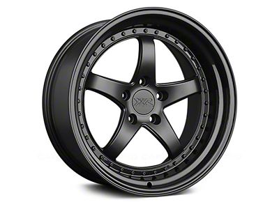 XXR 565 Flat Black with Gloss Black Lip Wheel; 18x8.5 (05-09 Mustang GT, V6)