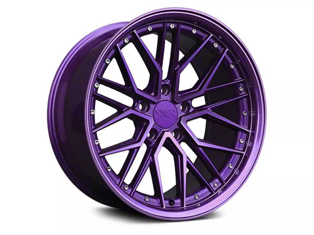 XXR 571 Diamond Cut Purple Wheel; Rear Only; 20x10.5 (05-09 Mustang)