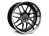 526 Chromium Black with Stainless Steel Chrome Lip Wheel; Rear Only; 20x11; 11mm Offset (10-15 Camaro)