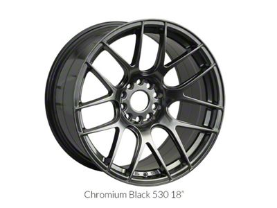 530 Chromium Black Wheel; 18x8.75; 33mm Offset (10-15 Camaro LS, LT, SS)