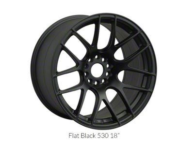530 Flat Black Wheel; 18x8.75; 33mm Offset (10-15 Camaro LS, LT, SS)