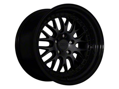 570 Flat Black with Gloss Black Lip Wheel; 18x8.5; 35mm Offset (10-15 Camaro LS, LT)