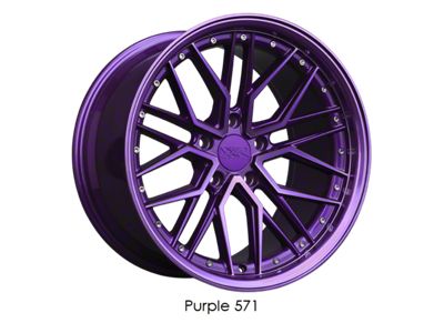 571 Diamond Cut Purple Wheel; 20x9; 35mm Offset (10-15 Camaro)