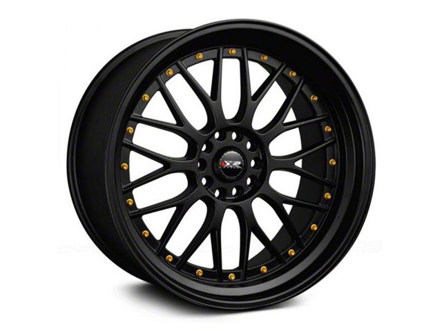 XXR 521 Black with Gold Rivets Wheel; 19x8.5 (10-14 Mustang)