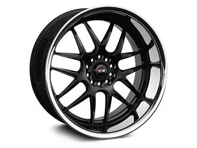 526 Black with Stainless Steel Chrome Lip Wheel; 18x9; 35mm Offset (10-14 Mustang GT w/o Performance Pack, V6)