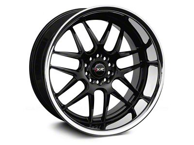 526 Black with Stainless Steel Chrome Lip Wheel; Rear Only; 20x10.5; 35mm Offset (10-14 Mustang)