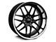 XXR 526 Black with Stainless Steel Chrome Lip Wheel; Rear Only; 20x10.5 (10-14 Mustang)