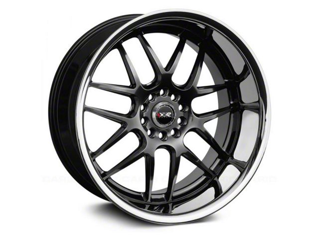 XXR 526 Chromium Black with Stainless Steel Chrome Lip Wheel; 18x9 (10-14 Mustang GT w/o Performance Pack, V6)