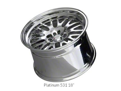 531 Platinum Wheel; 18x8.5; 35mm Offset (10-14 Mustang GT w/o Performance Pack, V6)