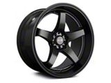 XXR 555 Flat Black Wheel; 17x8 (10-14 Mustang GT w/o Performance Pack, V6)