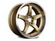 XXR 555 Hyper Gold with Machined Lip Wheel; 17x8 (10-14 Mustang GT w/o Performance Pack, V6)