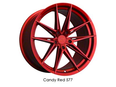 577 Candy Red Wheel; 18x9.5; 35mm Offset (15-23 Mustang GT w/o Performance Pack, EcoBoost, V6)