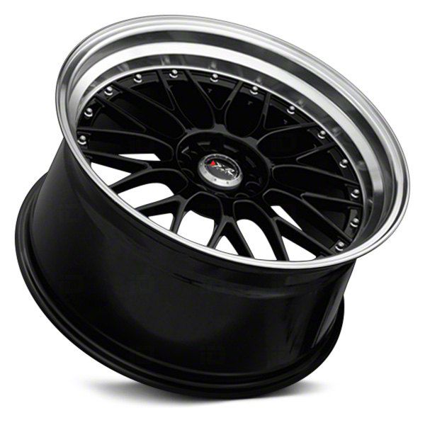 Mustang 521 Black with Machined Lip Wheel; 18x8.5; 35mm
