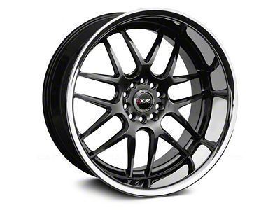 XXR 526 Chromium Black with Stainless Steel Chrome Lip Wheel; 18x9 (2024 Mustang EcoBoost w/o Performance Pack)