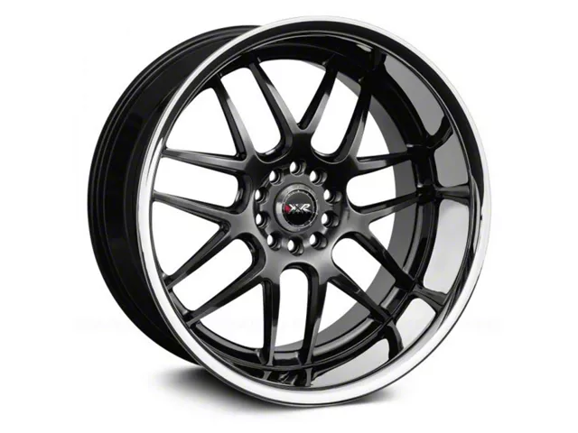 XXR 526 Chromium Black with Stainless Steel Chrome Lip Wheel; Rear Only; 20x10.5 (2024 Mustang)