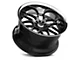 XXR 526 Chromium Black with Stainless Steel Chrome Lip Wheel; Rear Only; 20x10.5 (2024 Mustang)