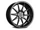 XXR 527D Chromium Black Wheel; 18x9 (2024 Mustang EcoBoost w/o Performance Pack)