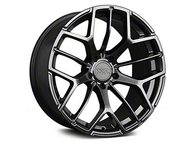 XXR 566 Chromium Black Wheel; 18x8.5 (2024 Mustang EcoBoost w/o Performance Pack)