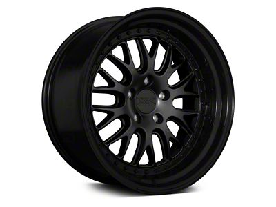 XXR 570 Flat Black with Gloss Black Lip Wheel; 18x8.5 (2024 Mustang EcoBoost w/o Performance Pack)