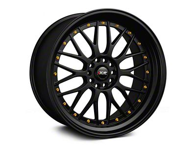 521 Black with Gold Rivets Wheel; Rear Only; 19x10; 25mm Offset (94-98 Mustang)