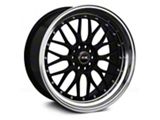 XXR 521 Black with Machined Lip Wheel; Rear Only; 19x10 (94-98 Mustang)