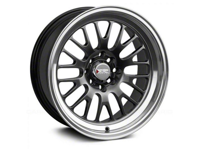 XXR 531 Chromium Black with Machined Lip Wheel; Rear Only; 18x11 (94-98 Mustang)