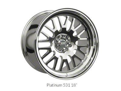 531 Platinum Wheel; 18x8.5; 35mm Offset (94-98 Mustang)
