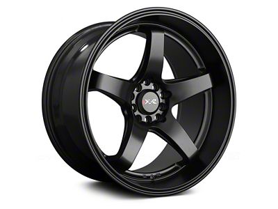 XXR 555 Flat Black Wheel; 17x8 (94-98 Mustang)