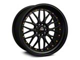 521 Black with Gold Rivets Wheel; 18x8.5; 35mm Offset (99-04 Mustang)